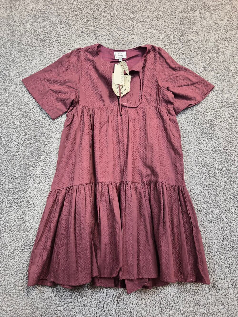 Love, Thomas Emerson Fry Dress Size XS/S Crushed Berry Color Isla Dress (1431)